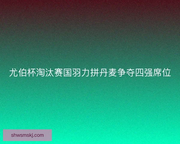 尤伯杯淘汰赛国羽力拼丹麦争夺四强席位 尤伯杯淘汰赛国羽力拼丹麦争夺四强席位